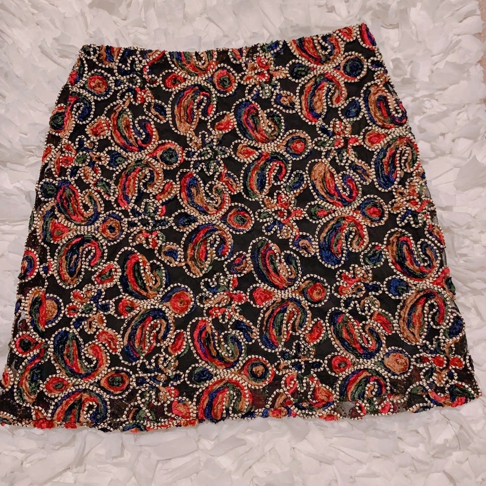 NWOT: Zara multicolor Mini Skirt
